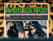 Tablet Screenshot of hairnationband.net
